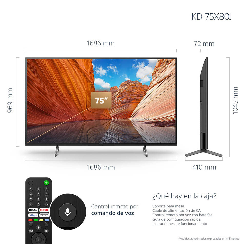 Smart TV 4K Ultra HD con Google TV 75 Sony Store Argentina - Sony Store  Argentina
